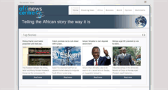 Desktop Screenshot of afrinewscentre.com