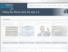Tablet Screenshot of afrinewscentre.com